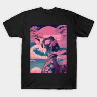 Vaporwave japanese princess T-Shirt